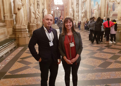 Nellsar staff at at the Houses of Parliament for the Vegetarian for Life Awards