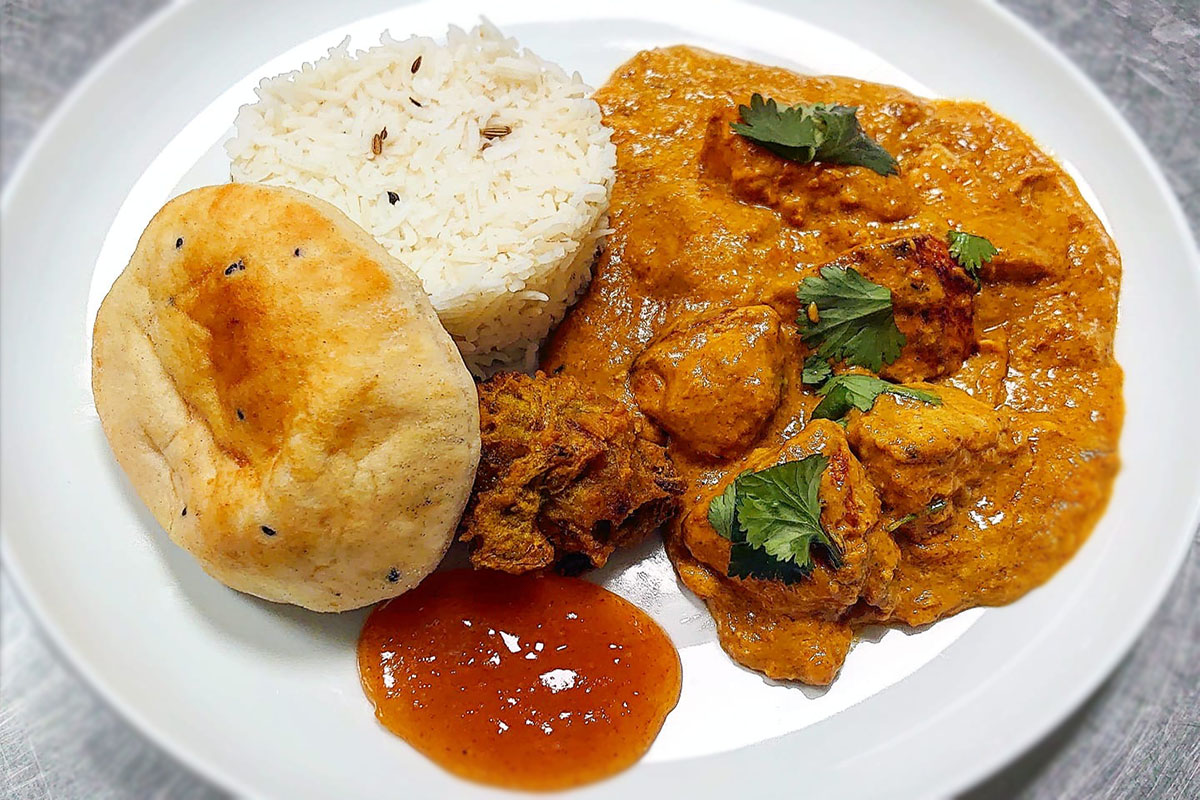 Indian cuisine prepared at St Winifreds Care Home