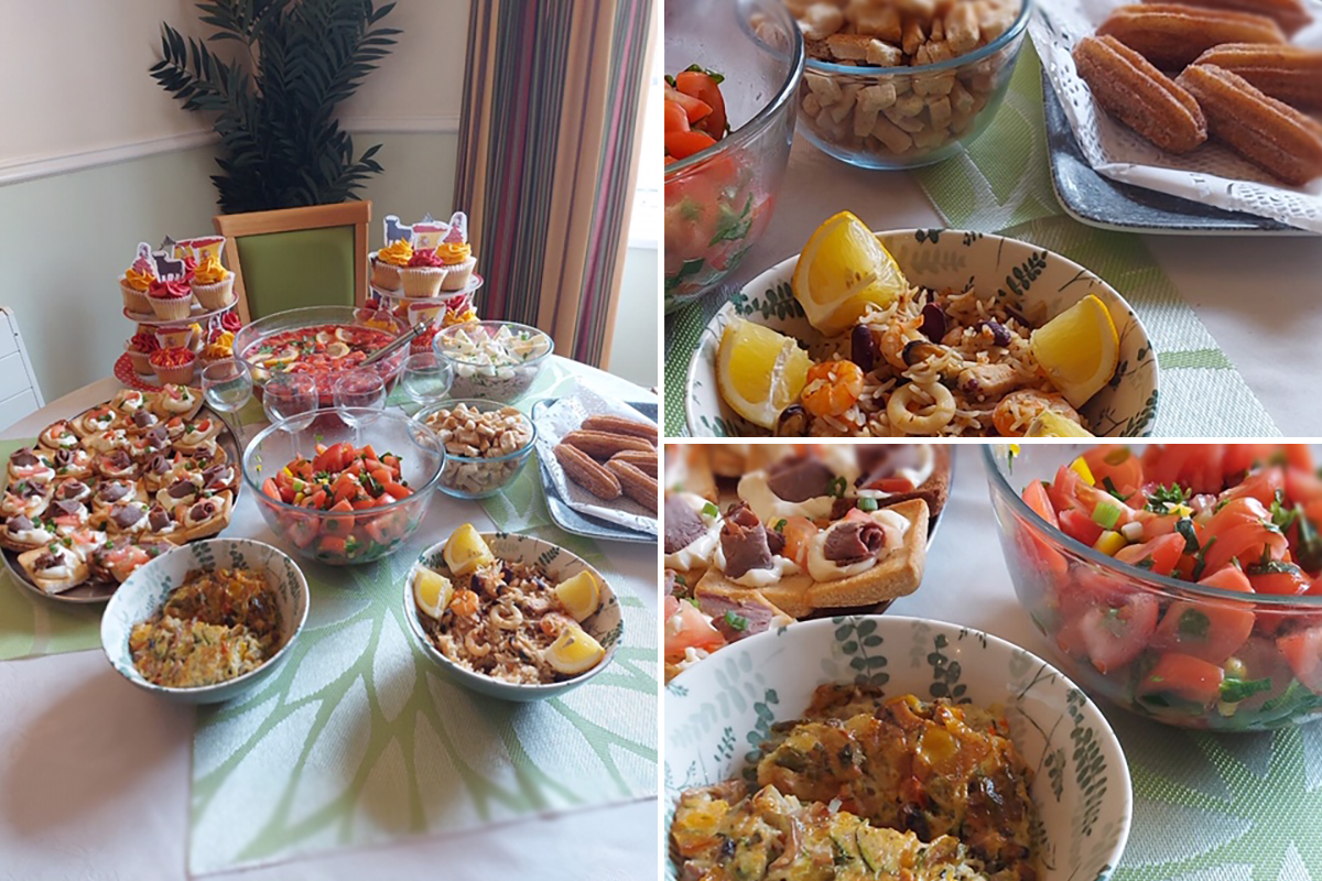 A Spanish feast at Lukestone Care Home