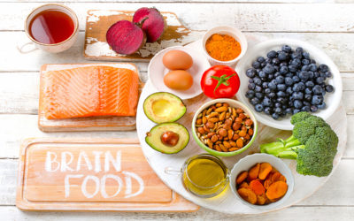 A selection of nutrition food good for brain health