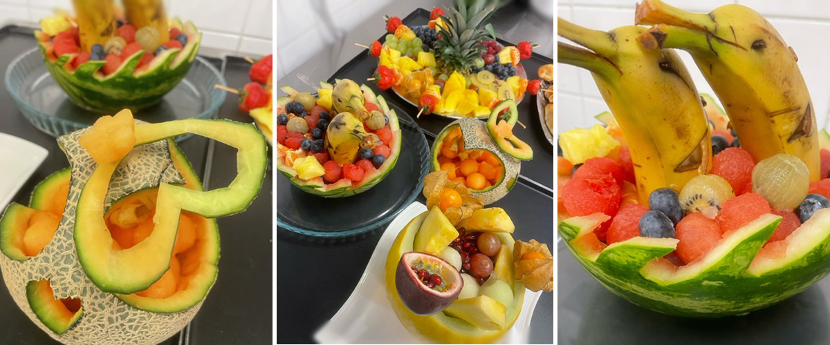 Fruit display at Princess Christian Care Home